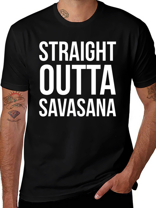 Straight Outta Savasana T-Shirt Yoga Funny