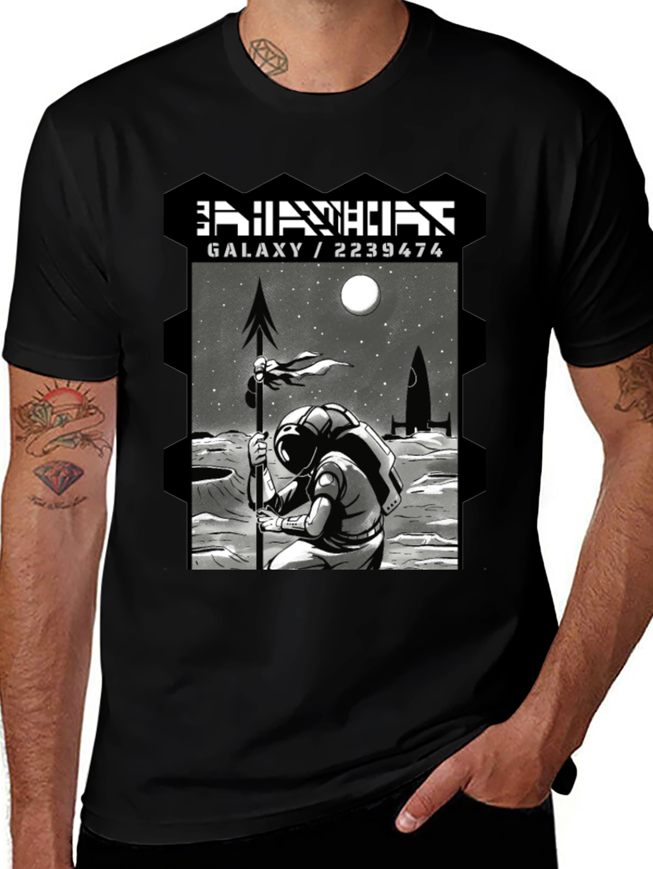 Astronaut Galaxy T-Shirt - Sci-Fi Graphic Tee
