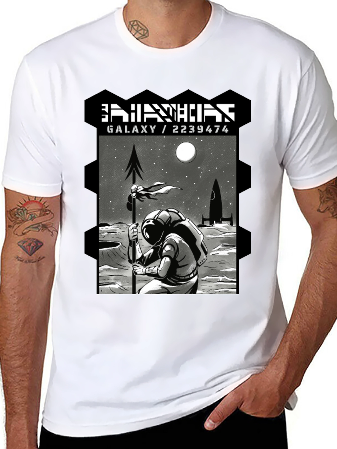 Astronaut Galaxy T-Shirt - Sci-Fi Graphic Tee
