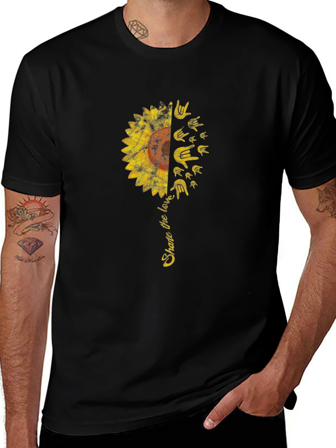 Share the Love Sunflower Graphic Tee