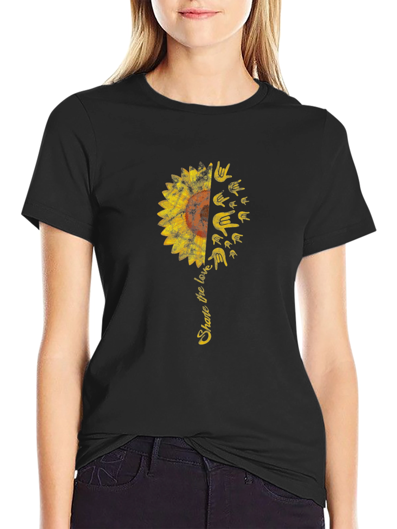 Share the Love Sunflower Graphic Tee