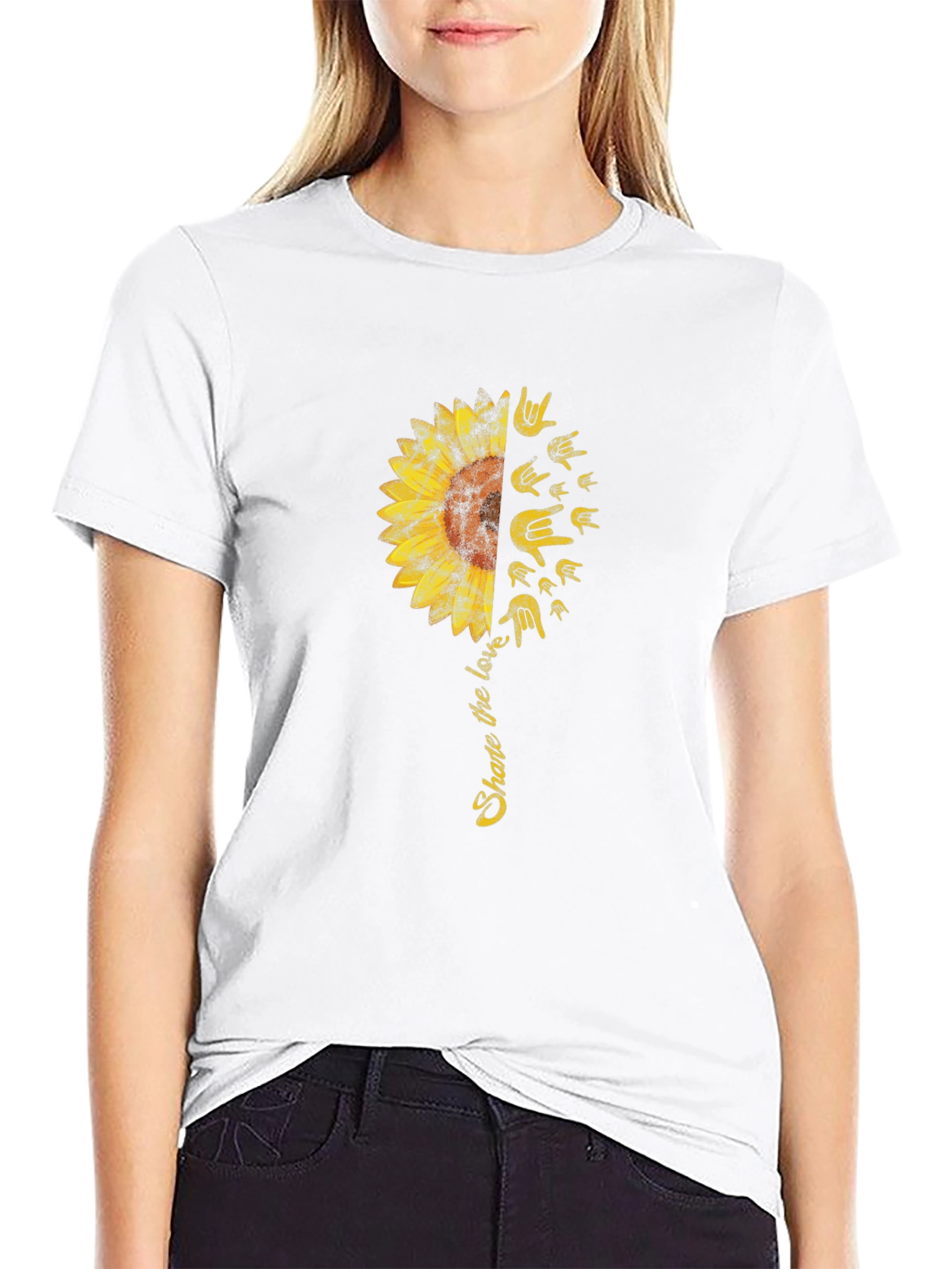 Share the Love Sunflower Graphic Tee