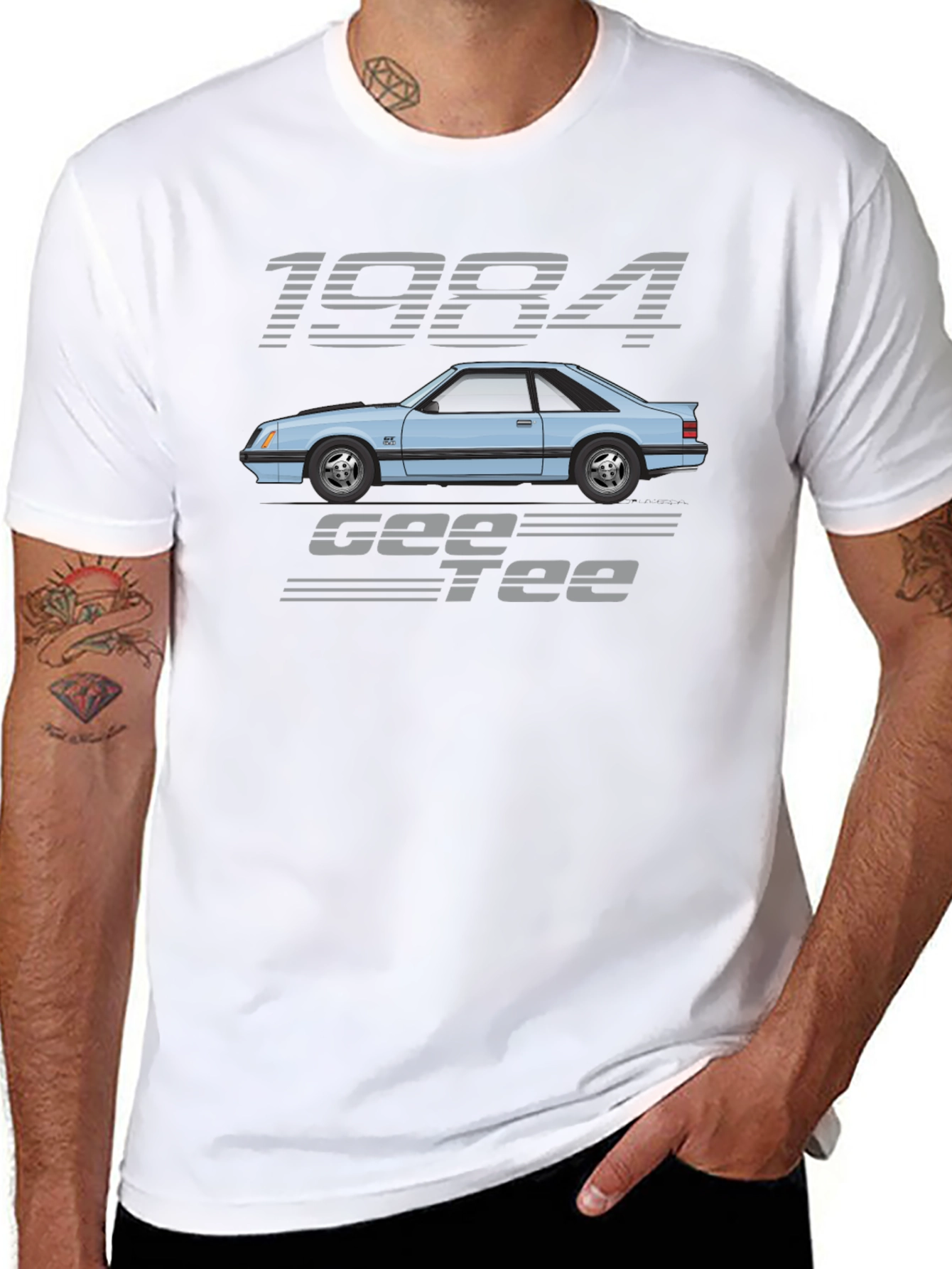 1984 GEE TEE Car Graphic T-Shirt