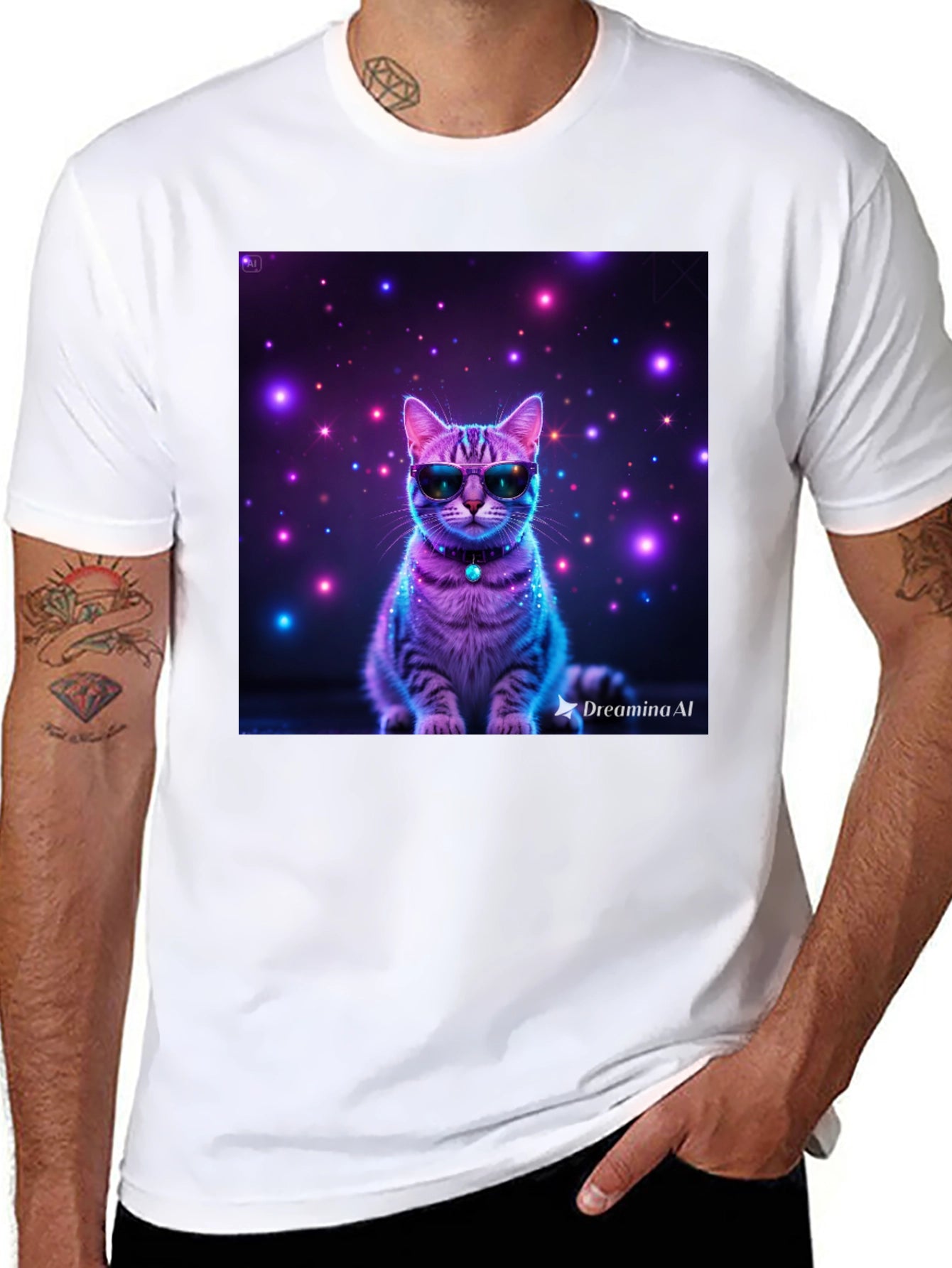 Cool Cat T-Shirt - Galaxy Style