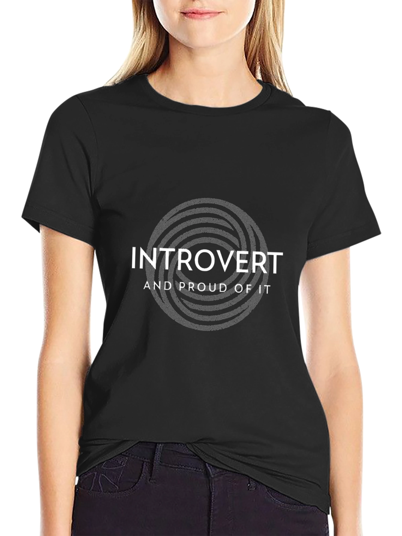 Introvert Pride T-Shirt - Black Cotton Tee