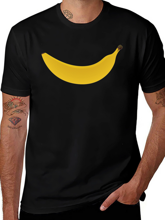 Banana Graphic Tee - Black Casual T-Shirt