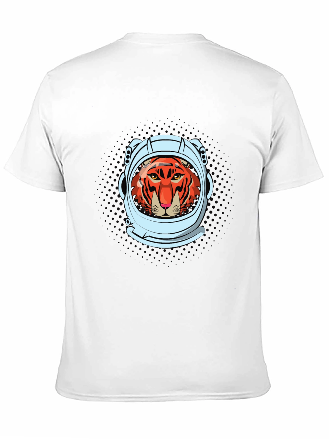 Tiger Astronaut Graphic Tee - Cool Space Cat Shirt