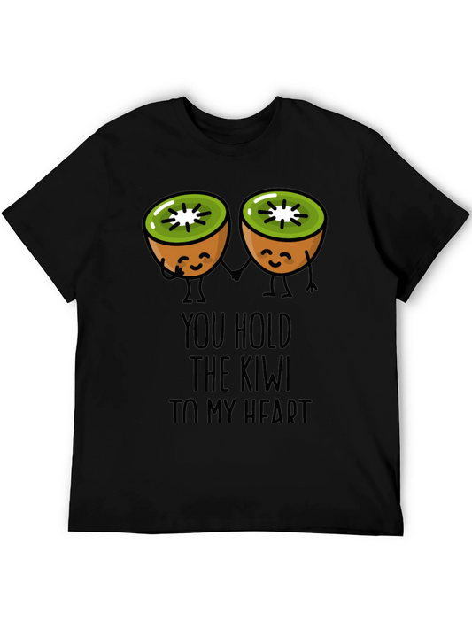 You Hold the Kiwi to My Heart Black Graphic Tee