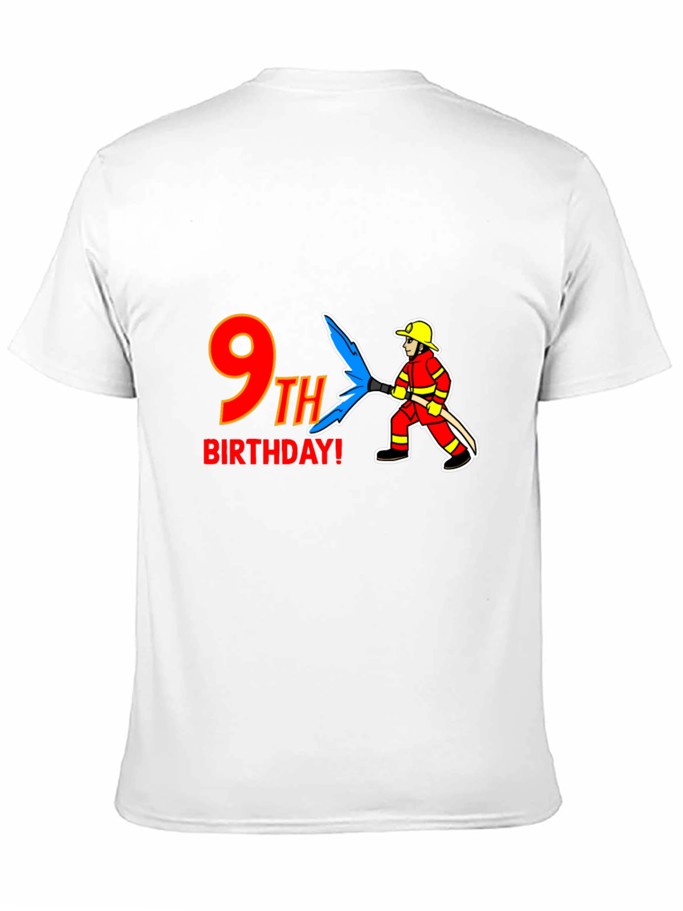 9th Birthday Firefighter T-Shirt