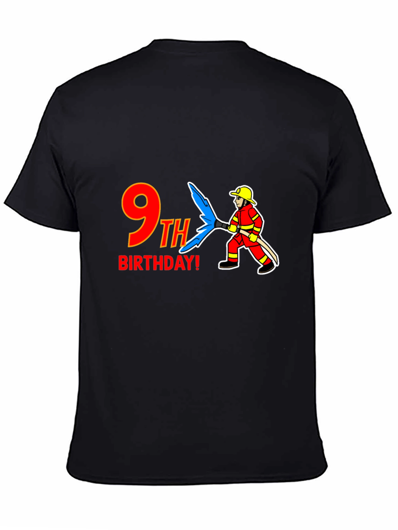 9th Birthday Firefighter T-Shirt