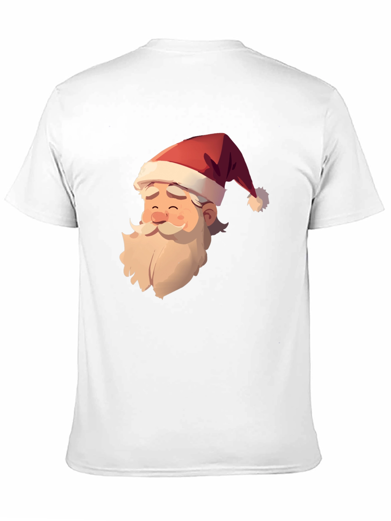 Santa Claus Graphic Print Black T-Shirt