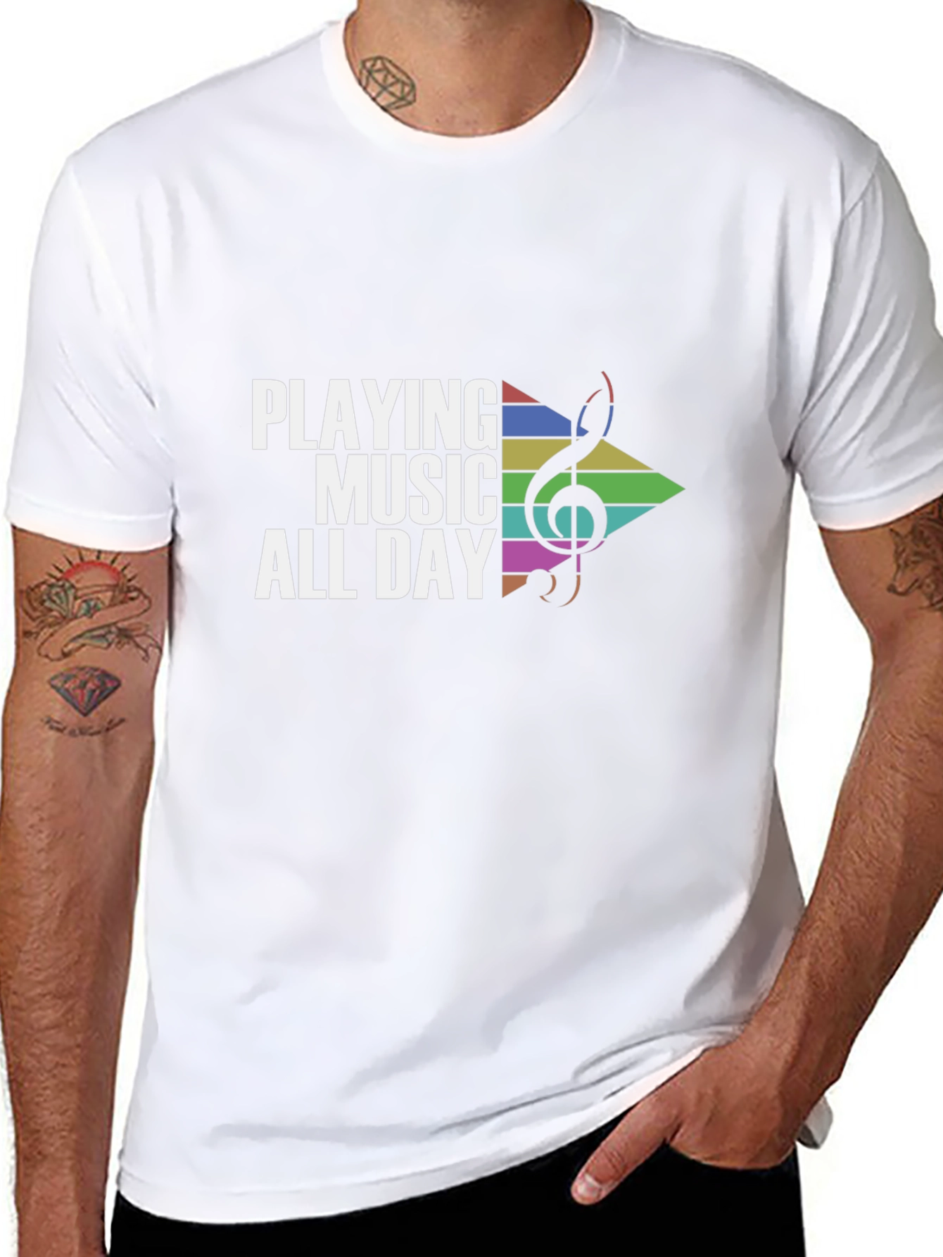 Playing Music All Day Graphic Tee