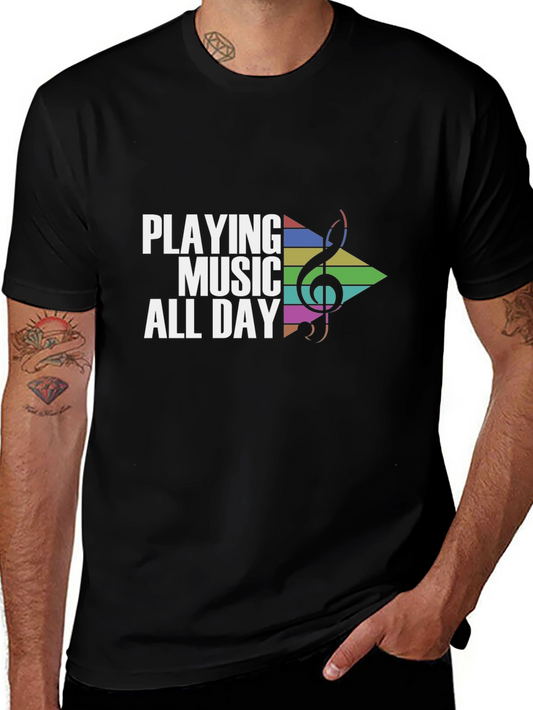 Playing Music All Day Graphic Tee