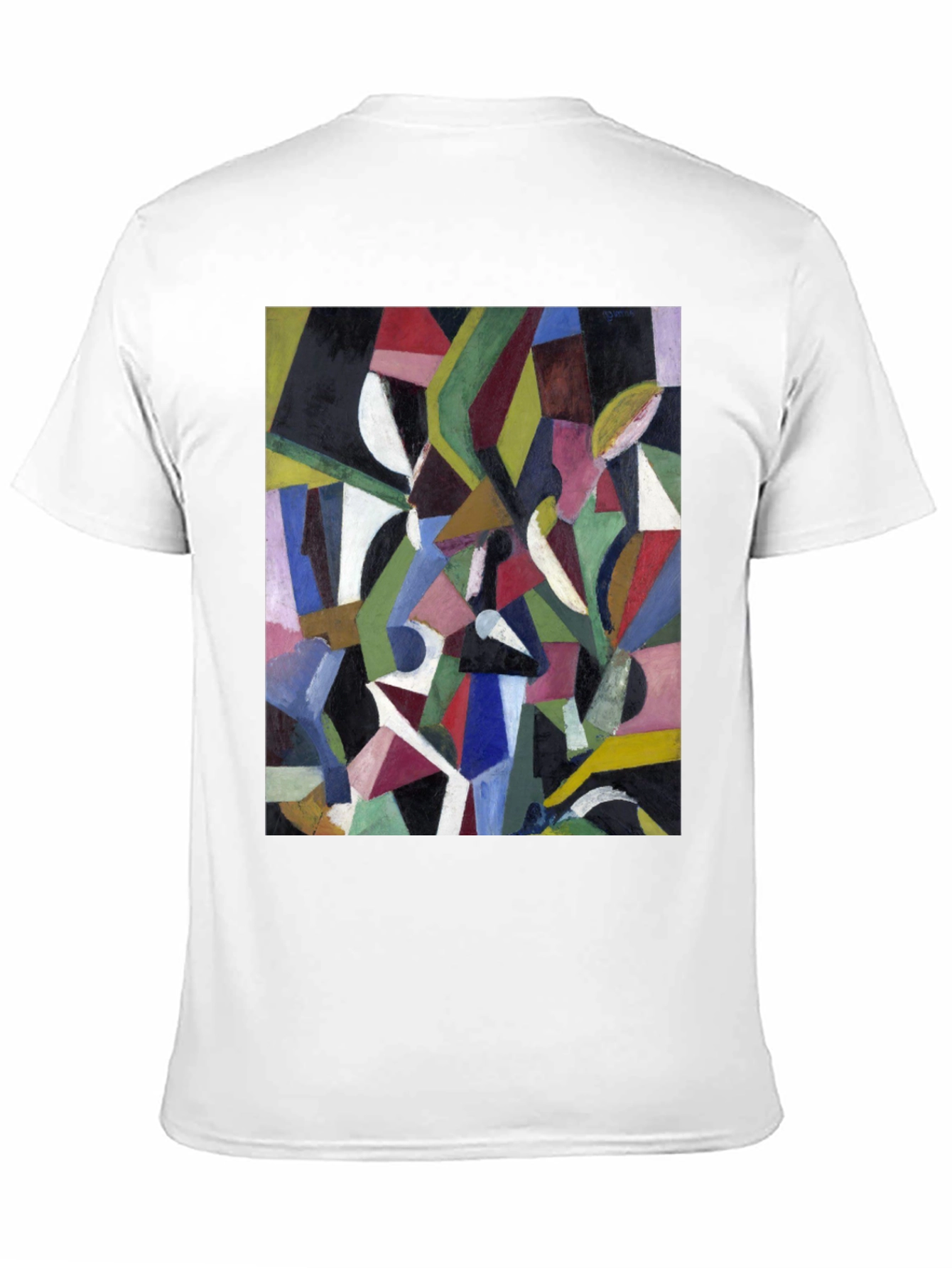 Abstract Art Graphic Print Black T-Shirt