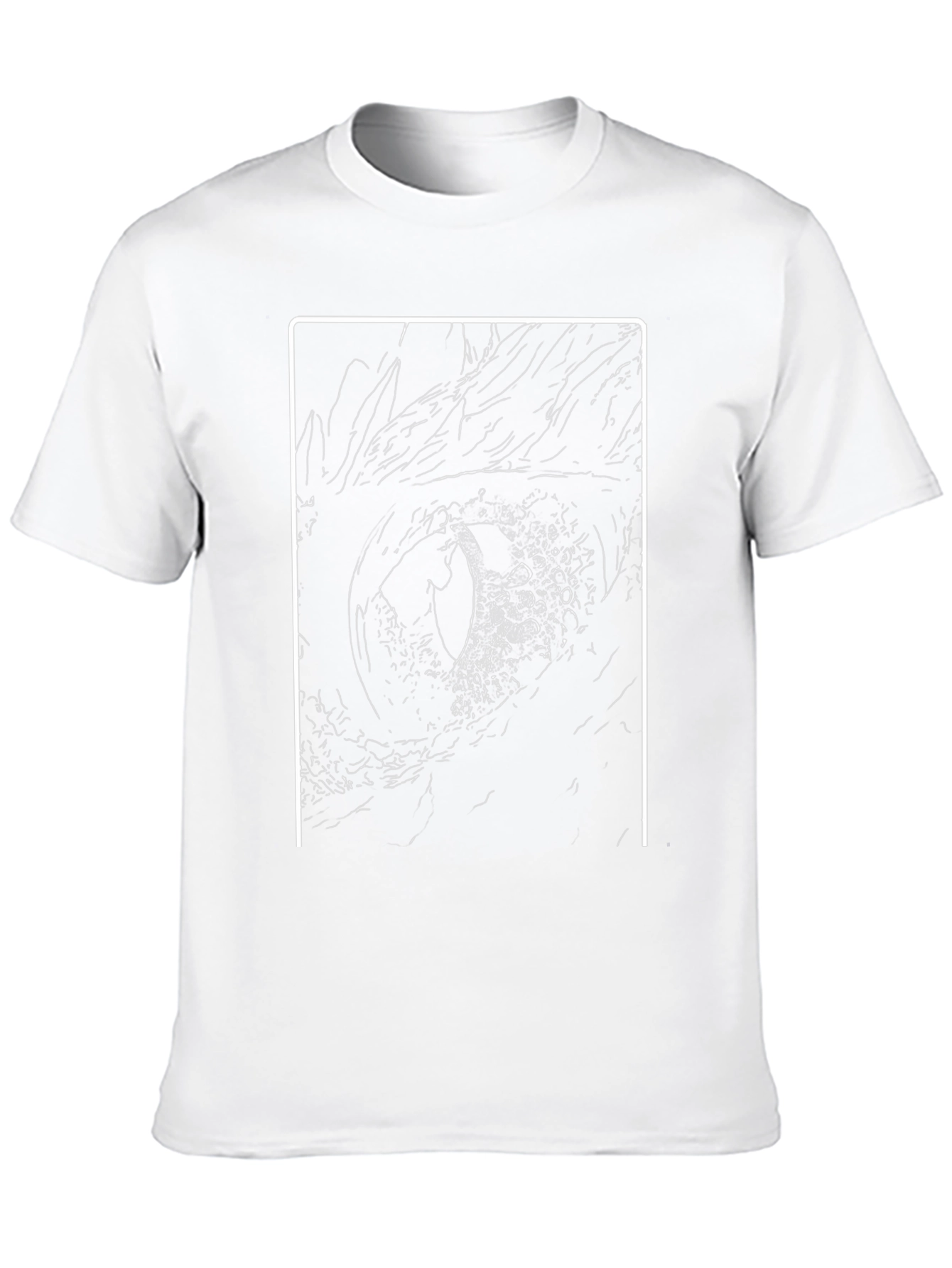 Dragon Eye Graphic Tee - Black Cotton T-Shirt