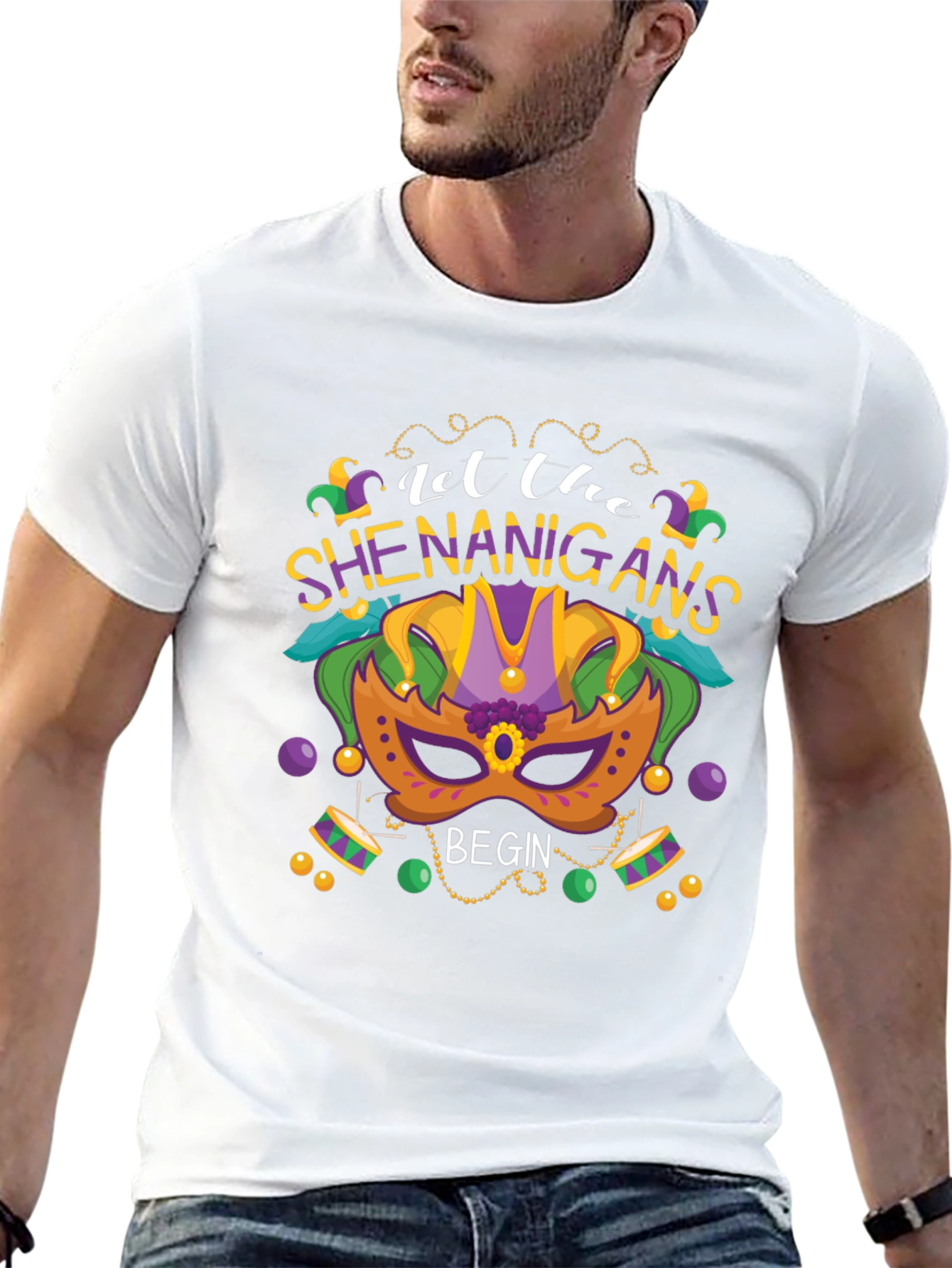 Let the Shenanigans Begin Mardi Gras T-Shirt