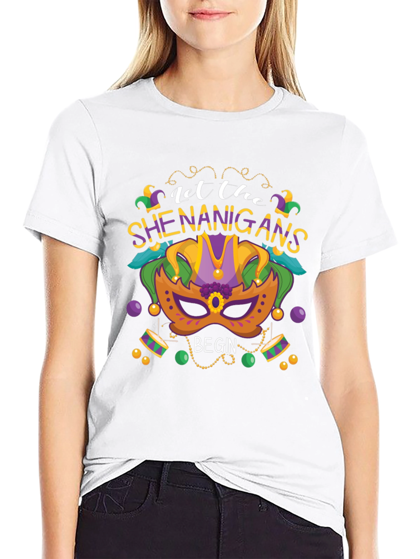 Let the Shenanigans Begin Mardi Gras T-Shirt