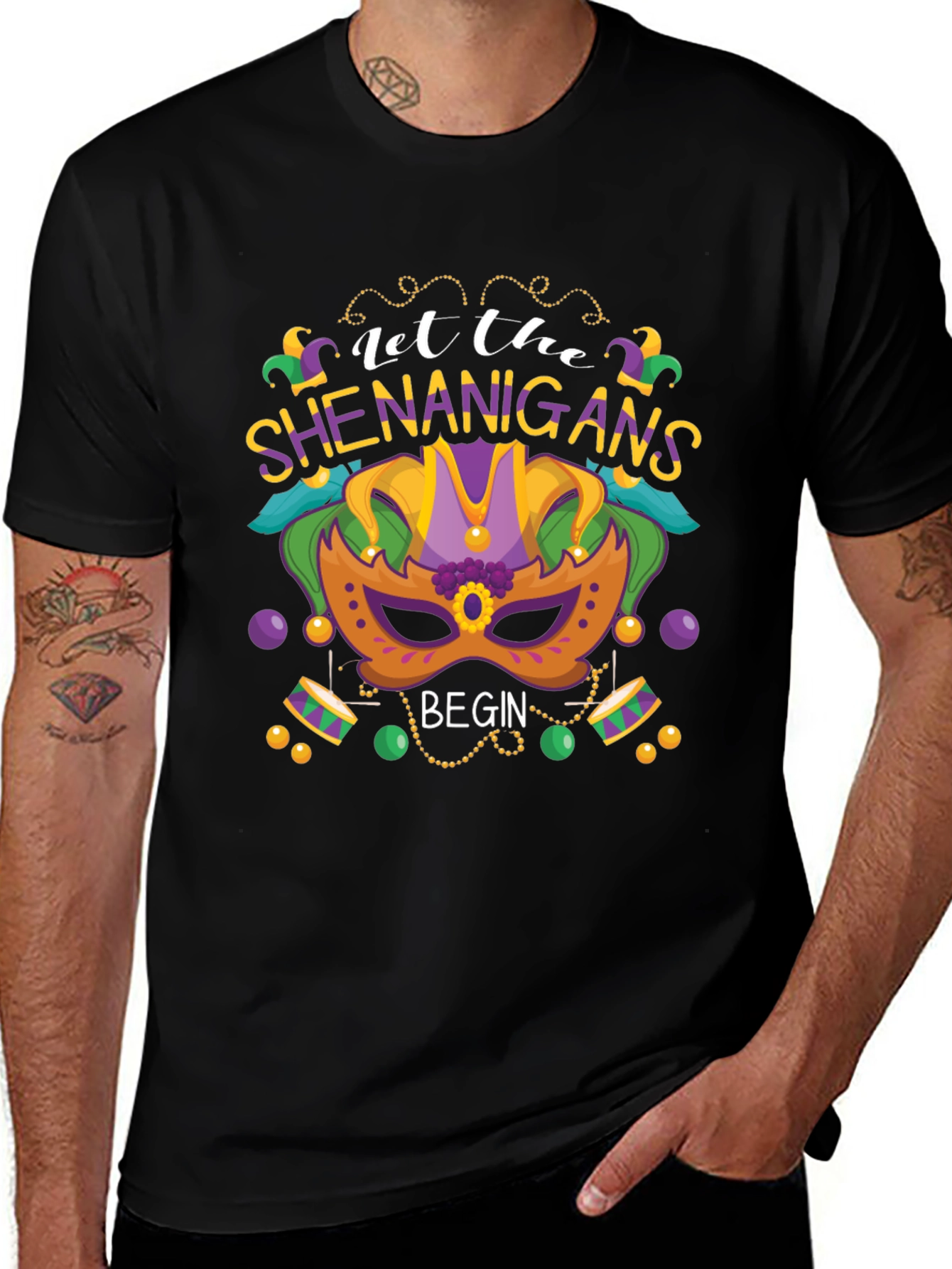 Let the Shenanigans Begin Mardi Gras T-Shirt