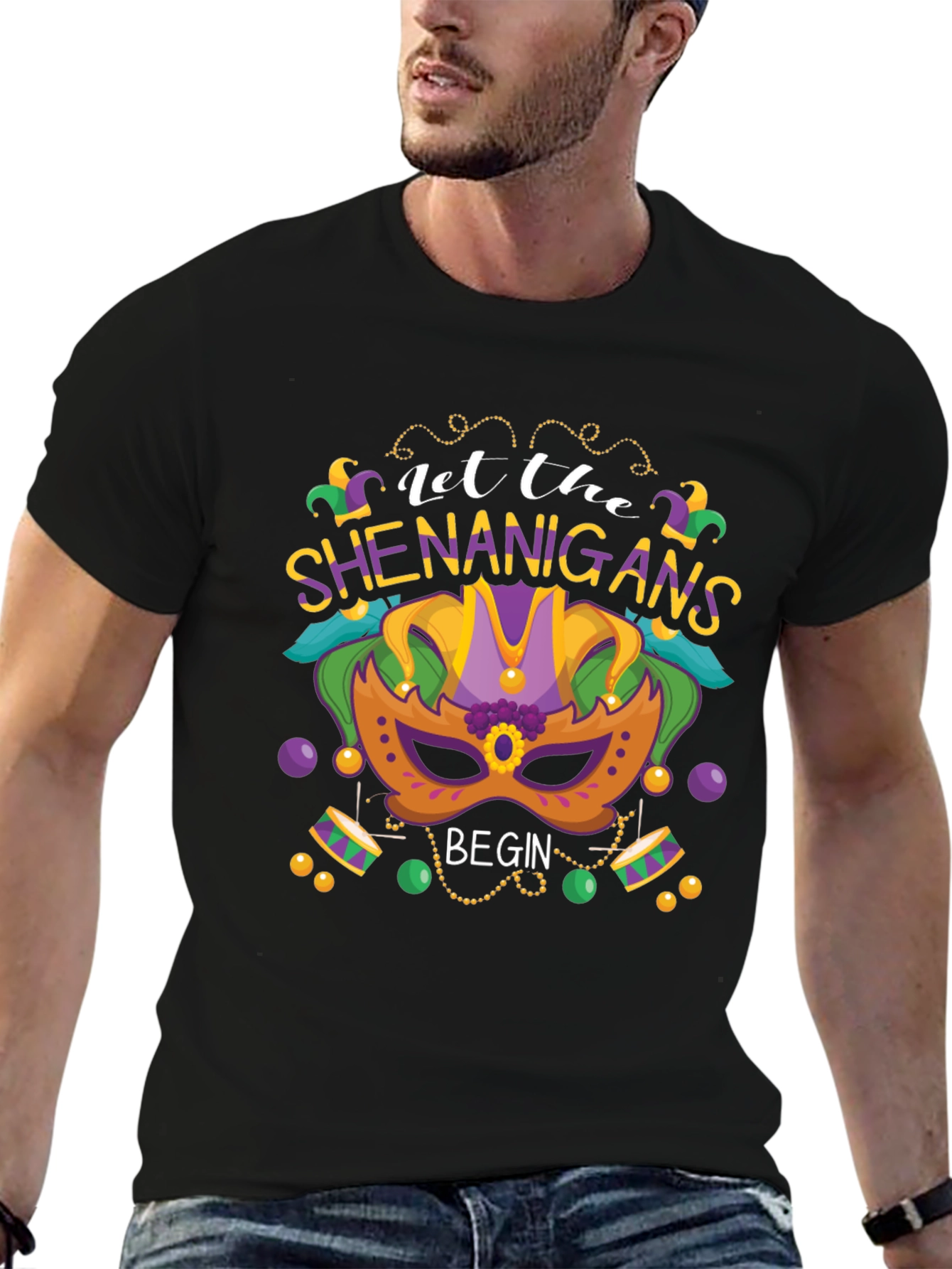 Let the Shenanigans Begin Mardi Gras T-Shirt