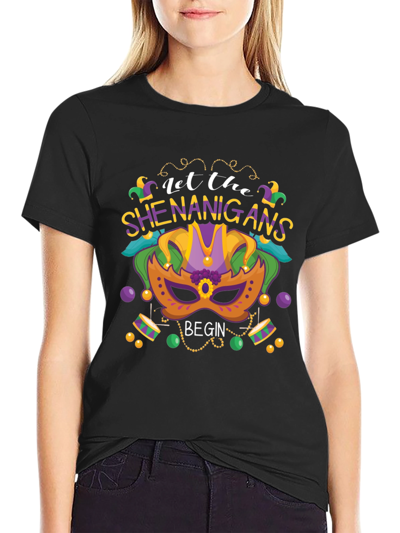 Let the Shenanigans Begin Mardi Gras T-Shirt