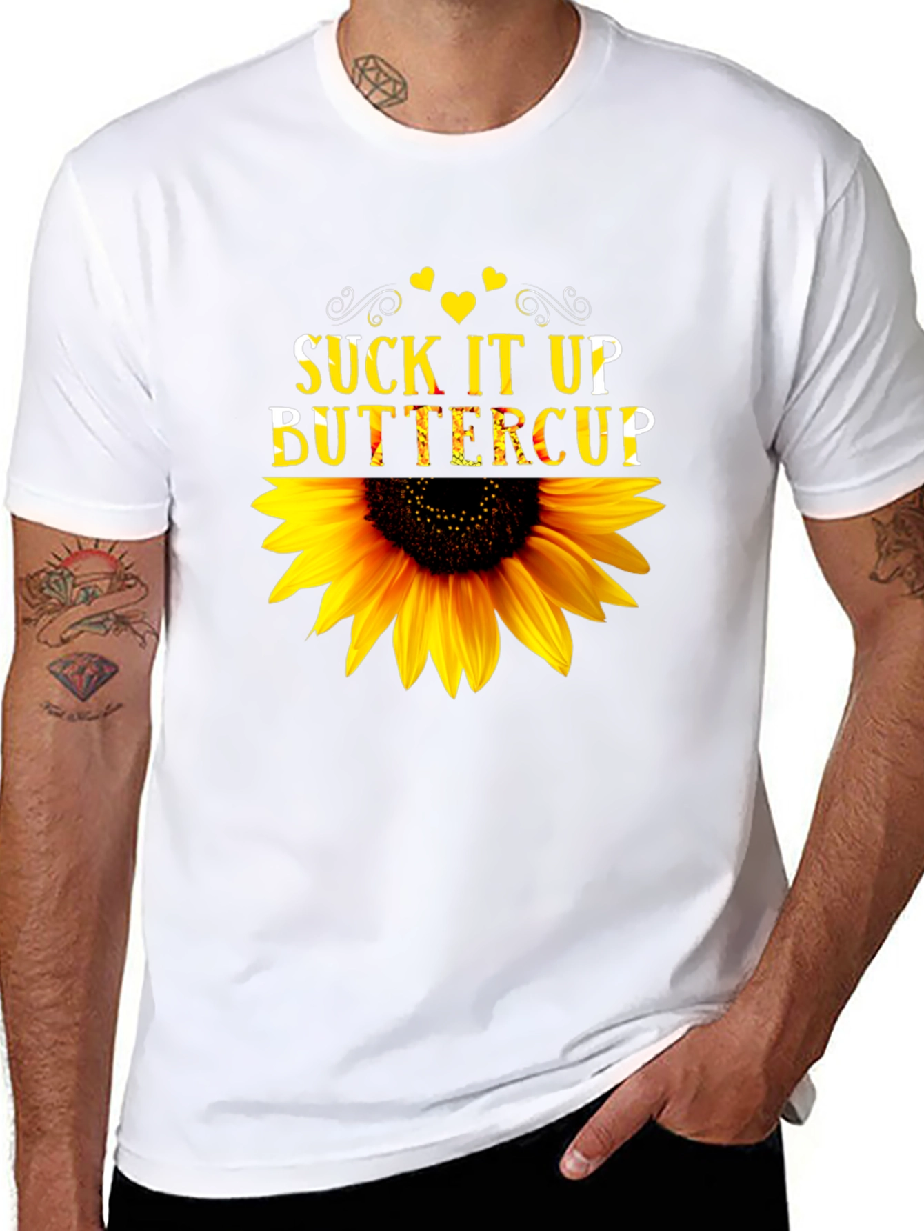 Suck It Up Buttercup Sunflower Graphic T-Shirt