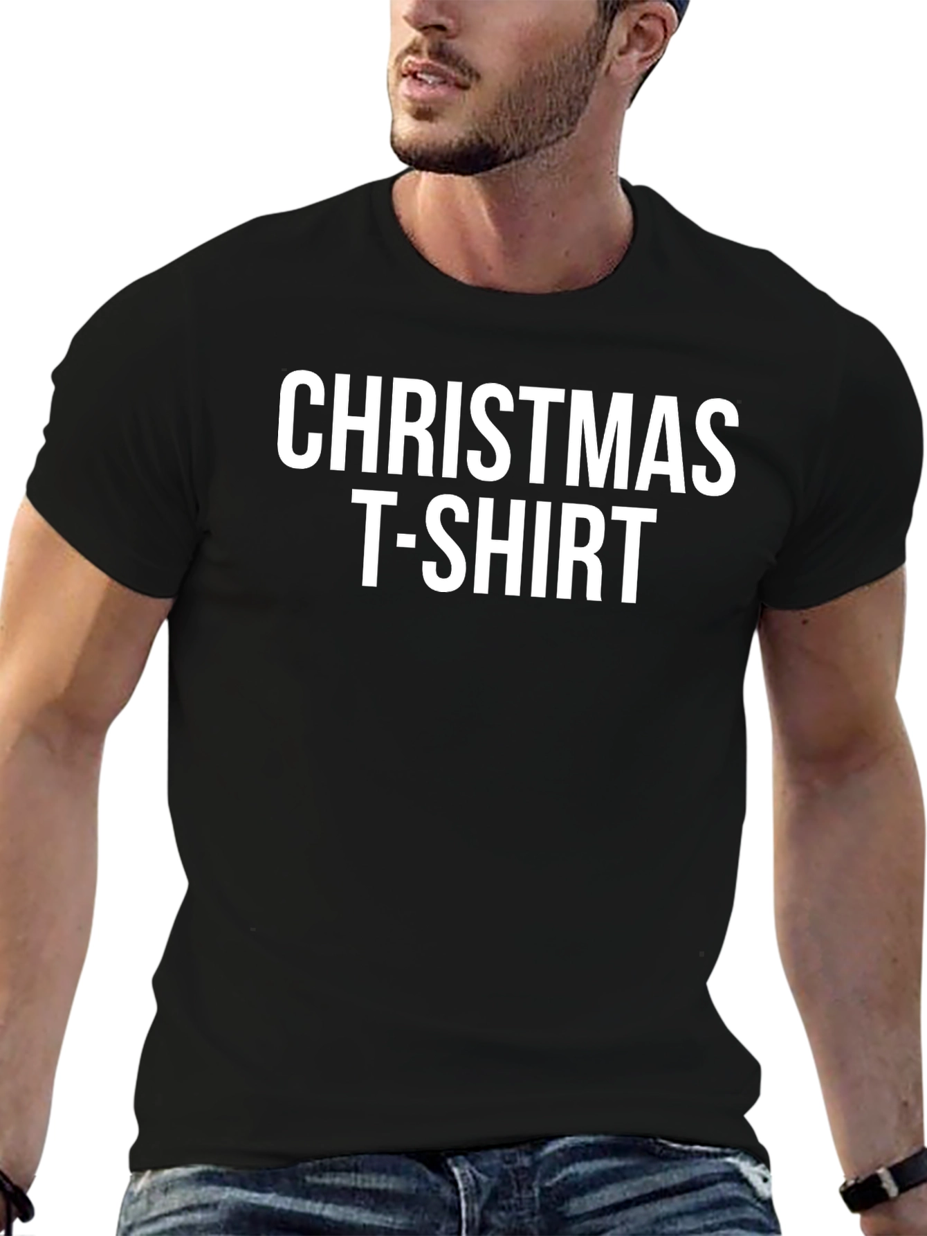 Christmas T-Shirt Black Cotton Tee