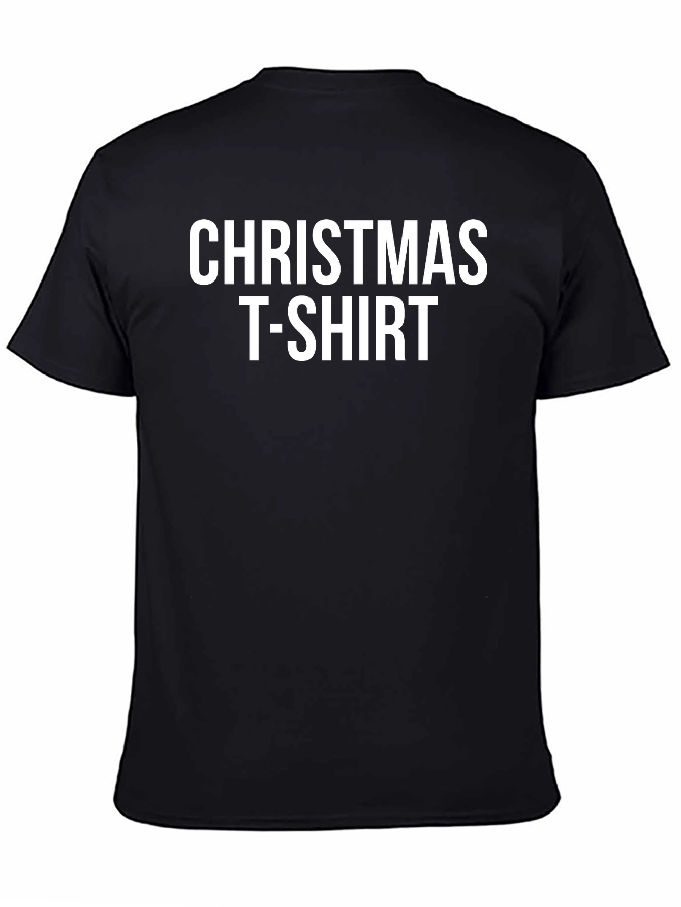 Christmas T-Shirt Black Cotton Tee