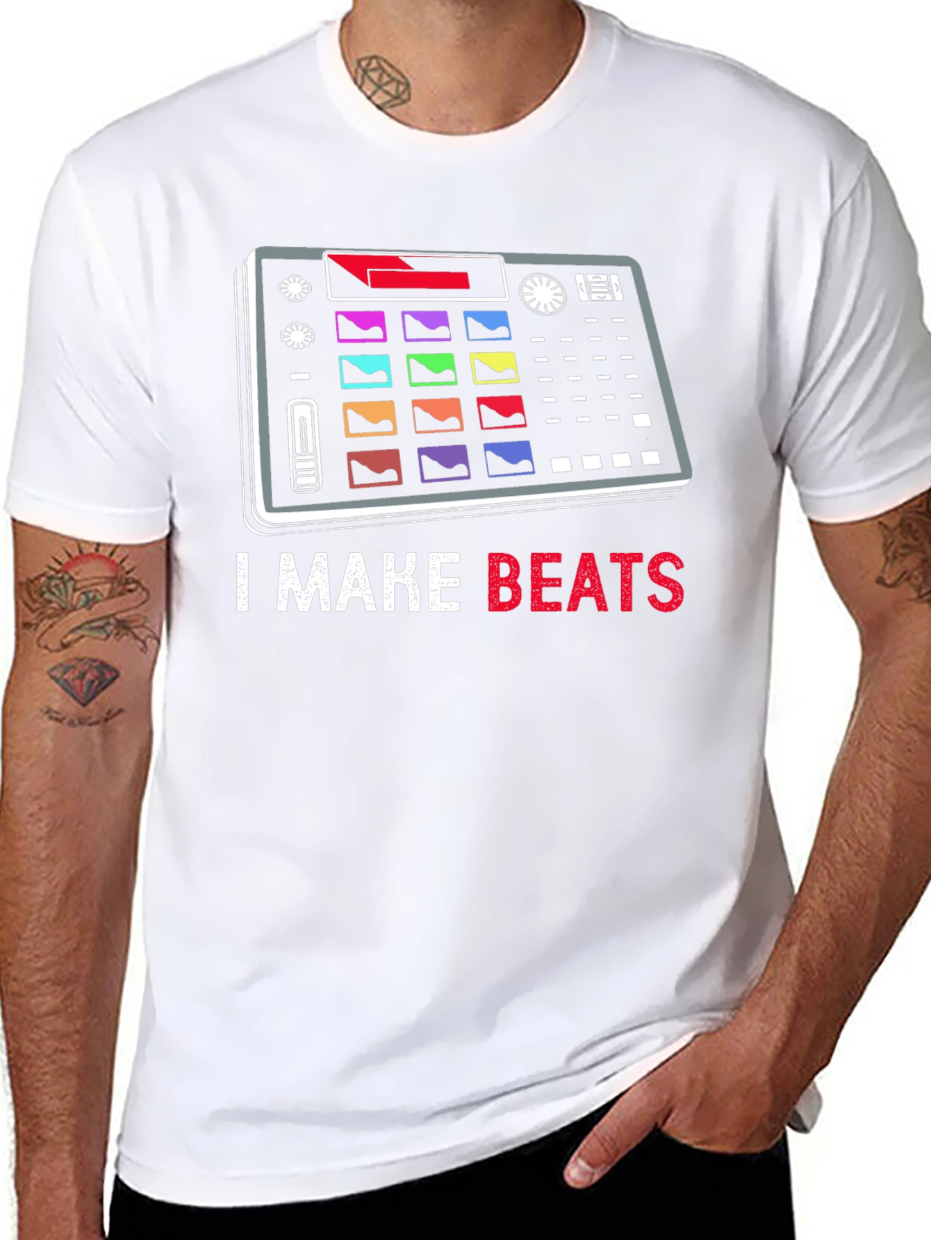 I Make Beats Music Producer Graphic T-Shirt