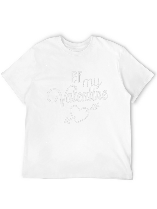 Be My Valentine Graphic T-Shirt - Black Short Sleeve