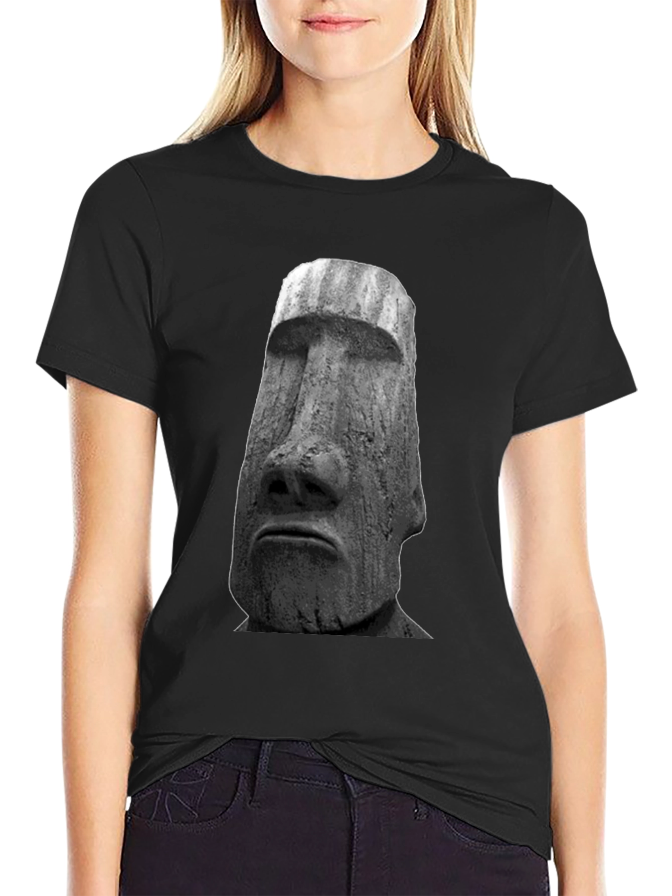 Moai Head Graphic Tee