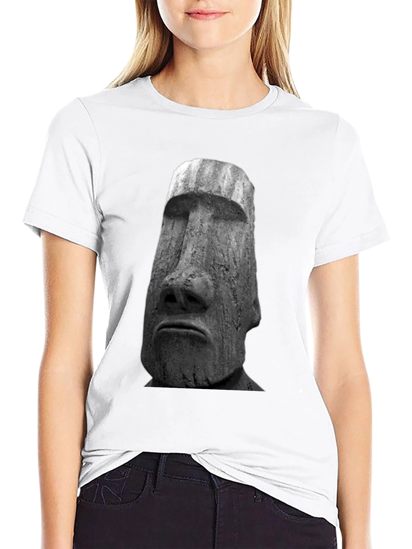 Moai Head Graphic Tee