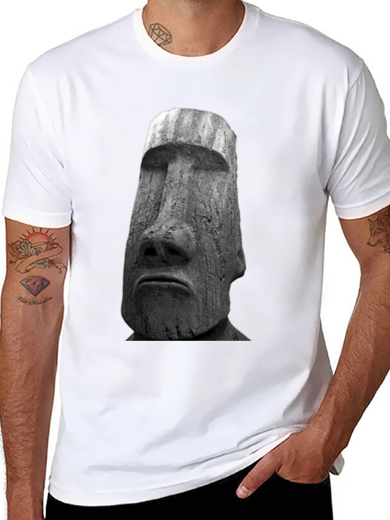 Moai Head Graphic Tee