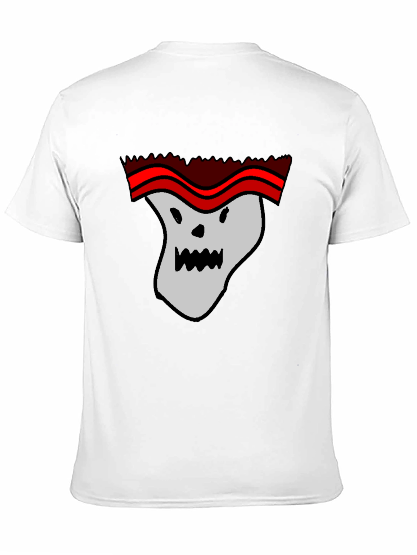 Funny Cartoon Ghost T-Shirt - Graphic Print