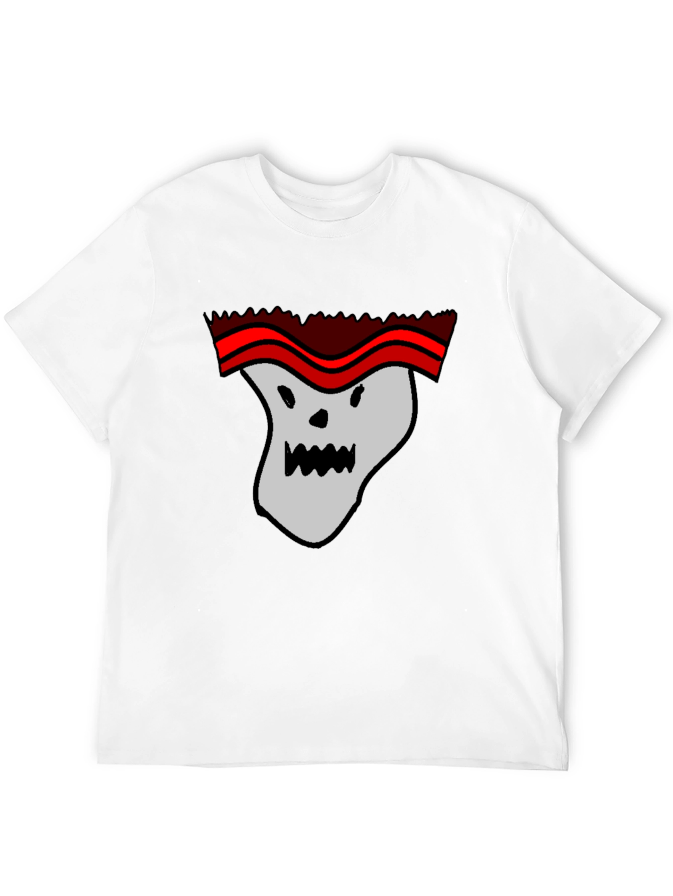 Funny Cartoon Ghost T-Shirt - Graphic Print