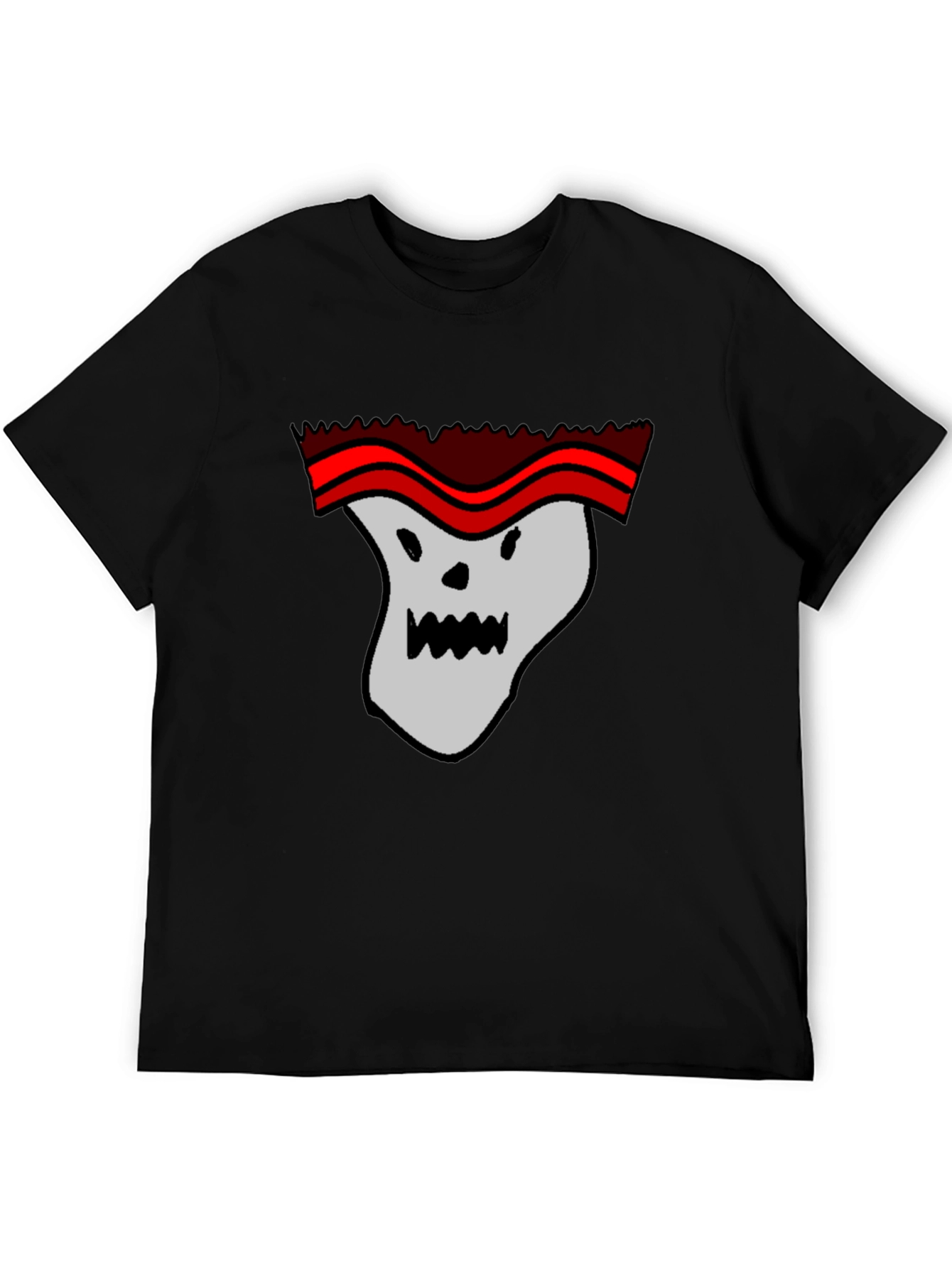 Funny Cartoon Ghost T-Shirt - Graphic Print