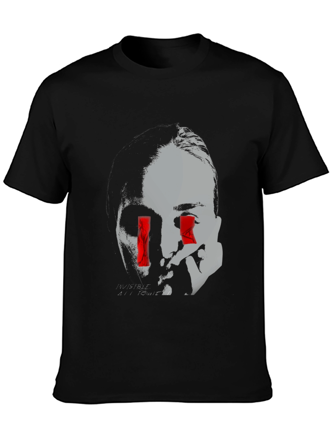 Edgy Graphic Tee - Invisible All To Me Design