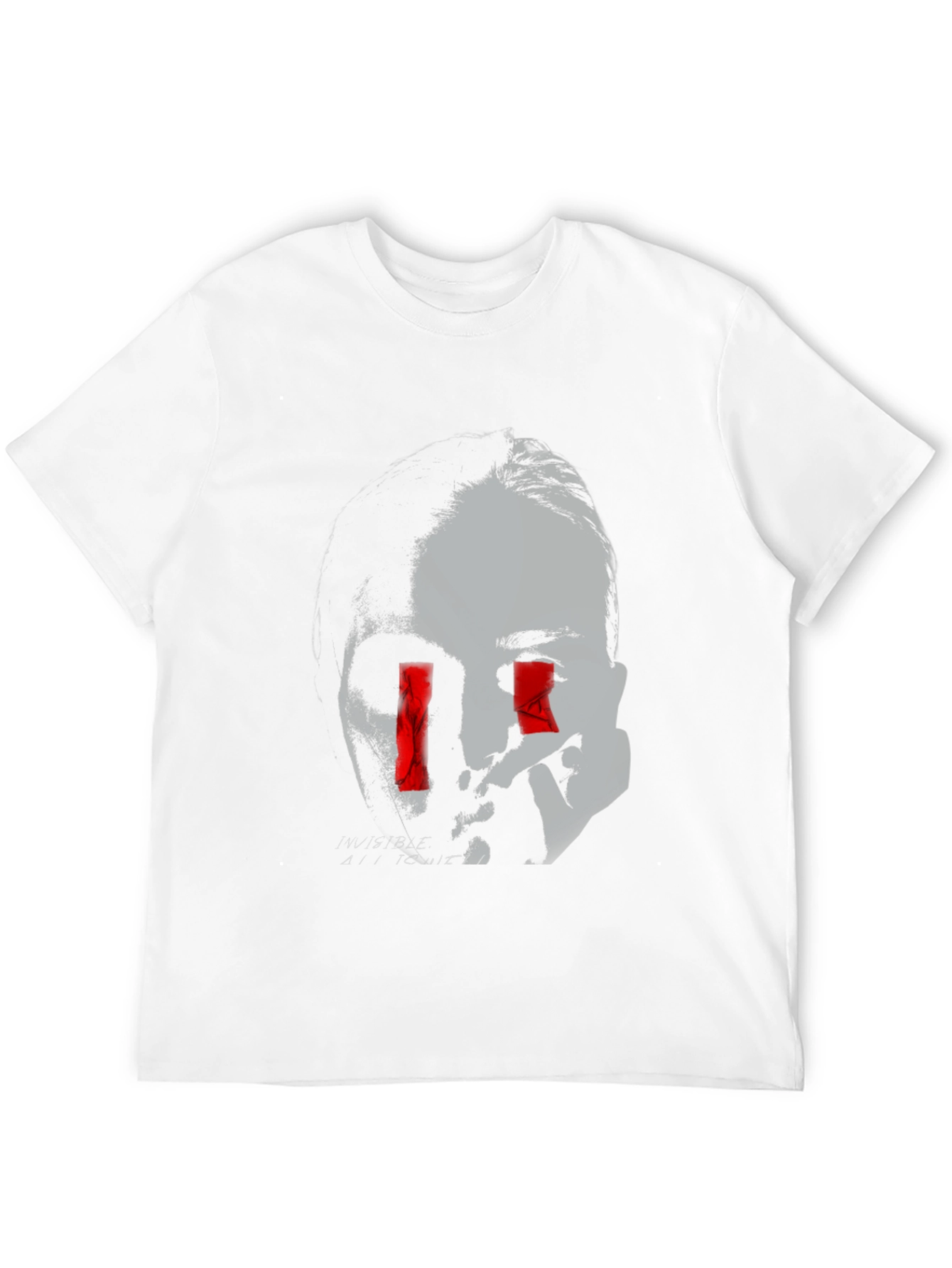 Edgy Graphic Tee - Invisible All To Me Design
