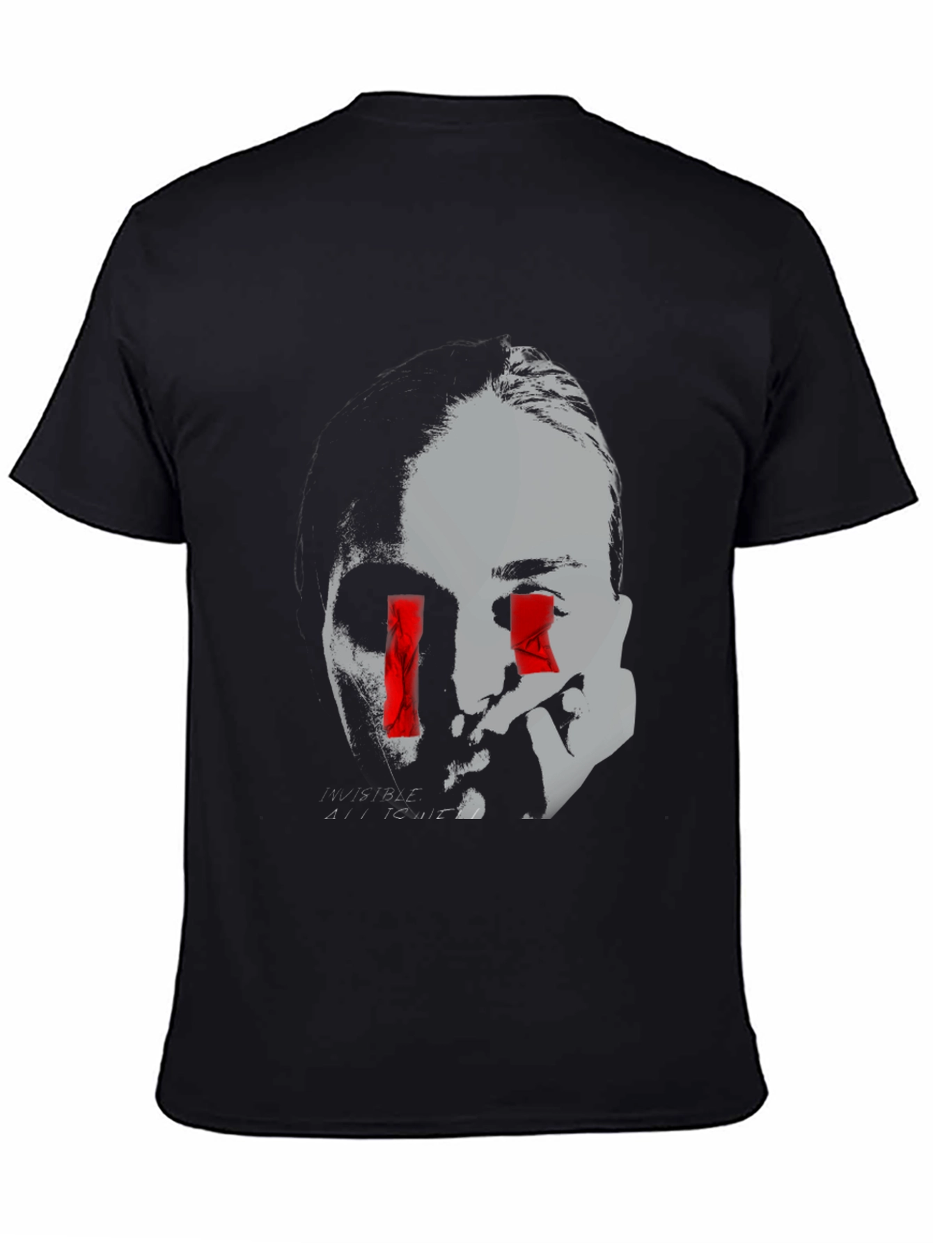 Edgy Graphic Tee - Invisible All To Me Design