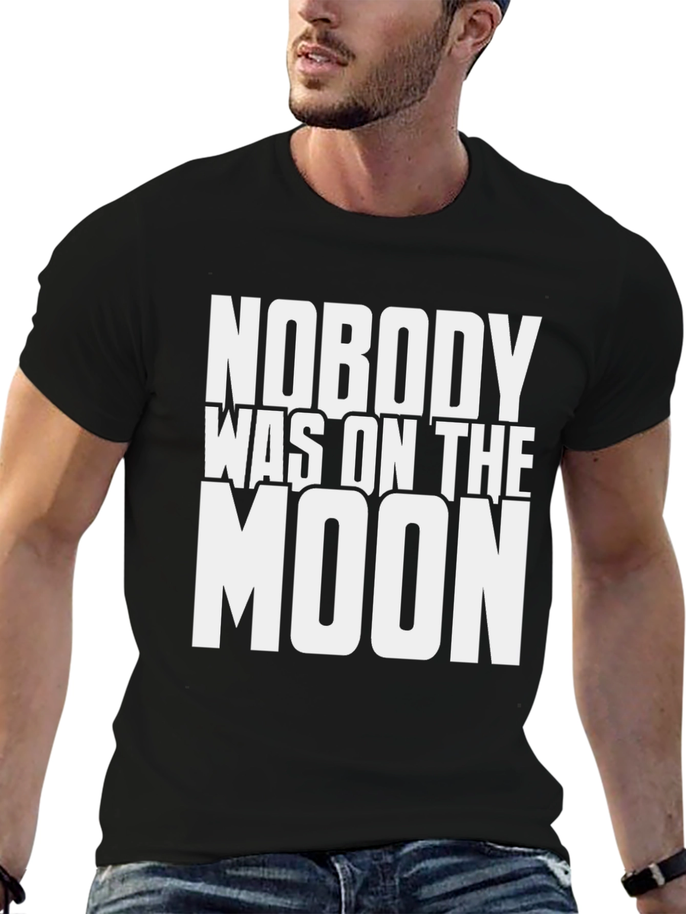 Nobody Was on the Moon Graphic T-Shirt