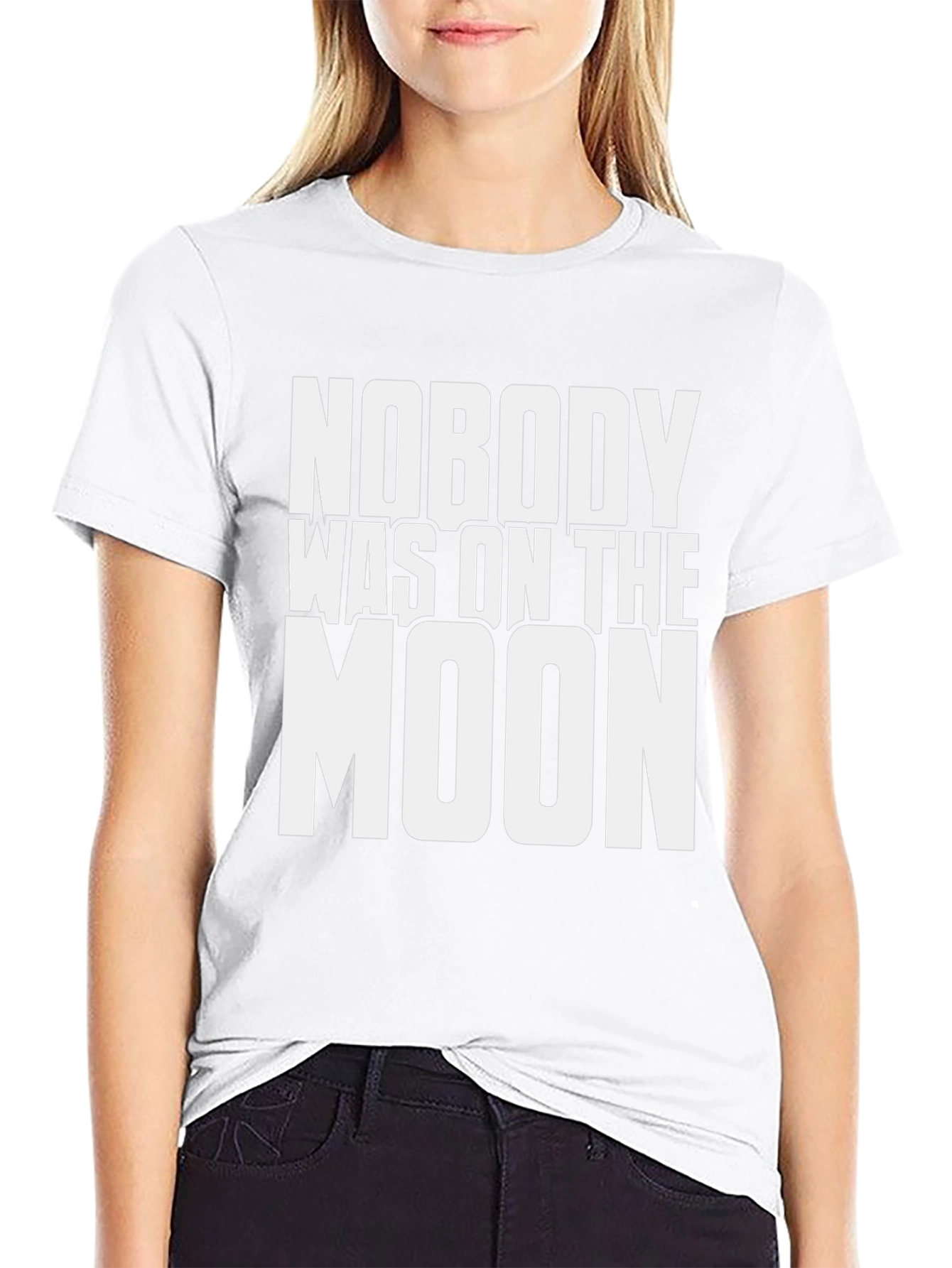 Nobody Was on the Moon Graphic T-Shirt