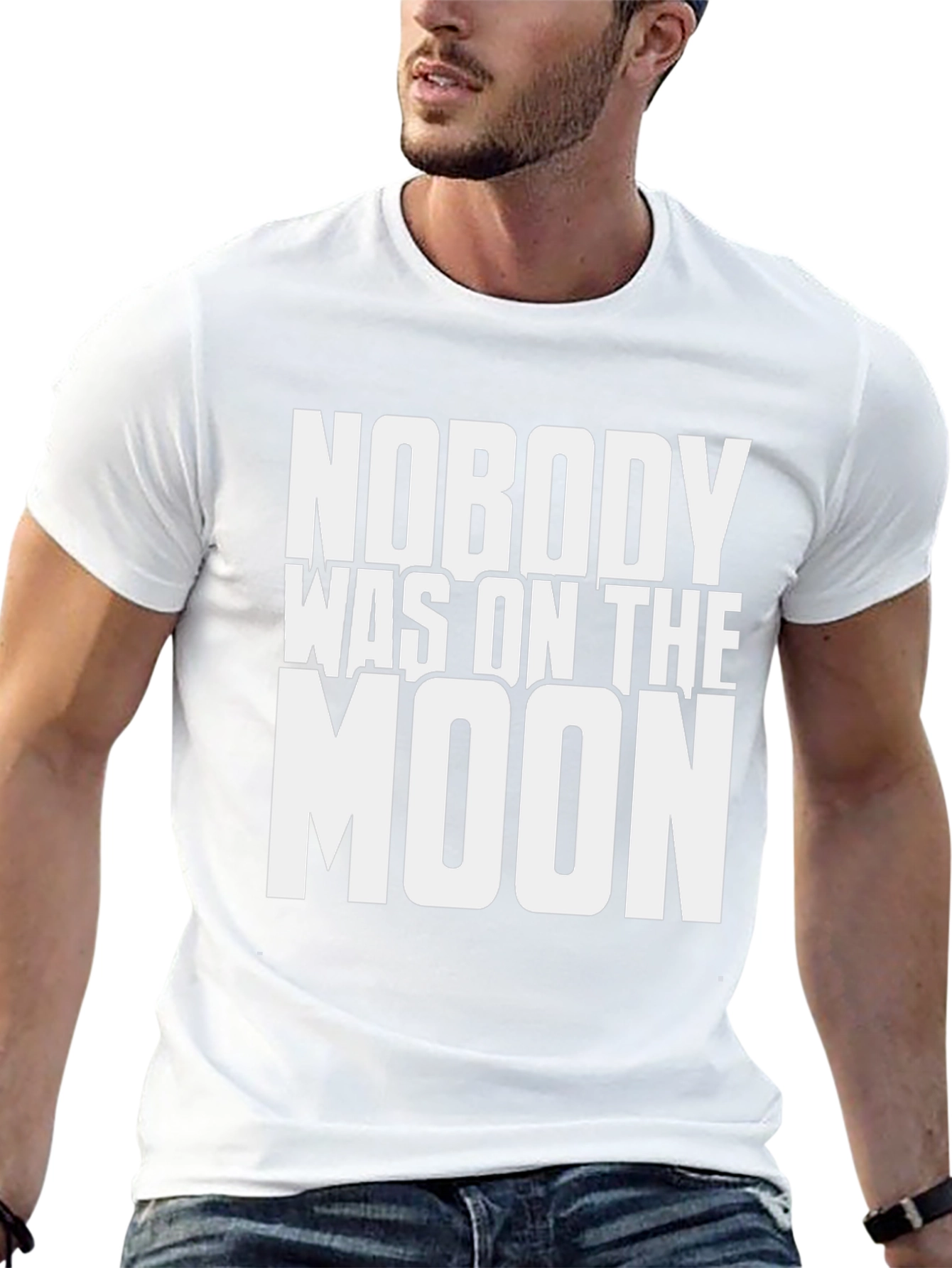 Nobody Was on the Moon Graphic T-Shirt