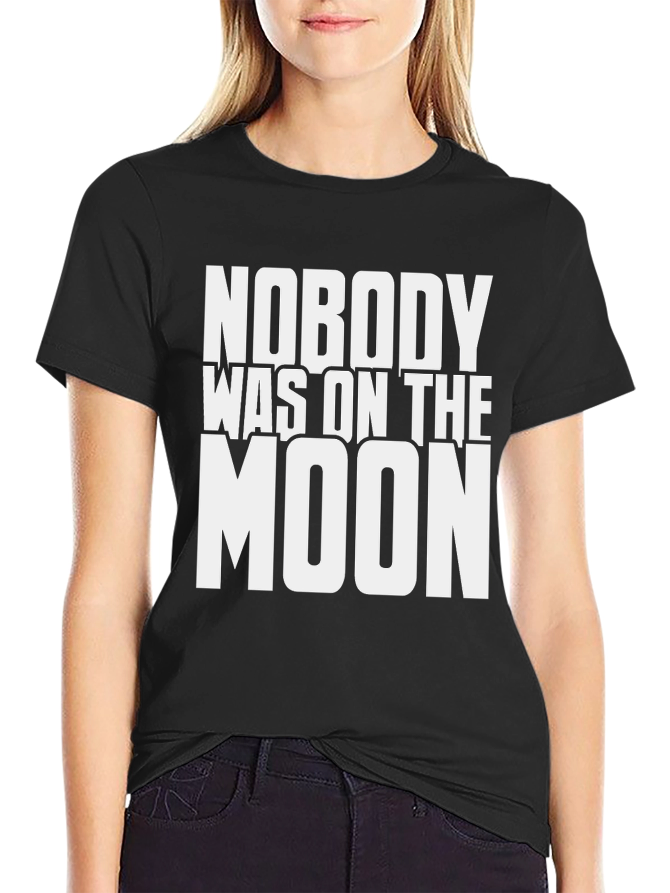 Nobody Was on the Moon Graphic T-Shirt