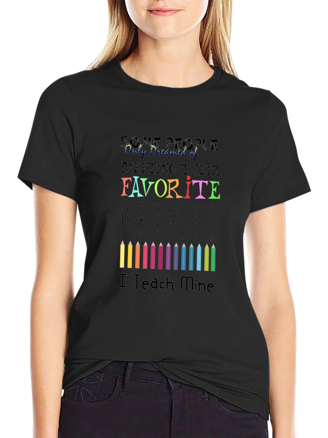 Artist Teacher Black Graphic Tee