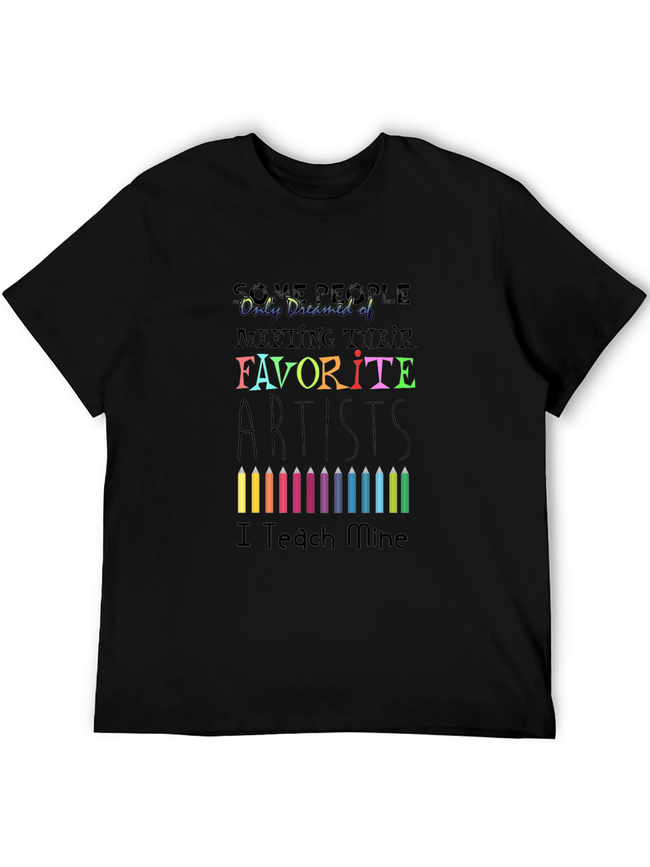 Artist Teacher Black Graphic Tee