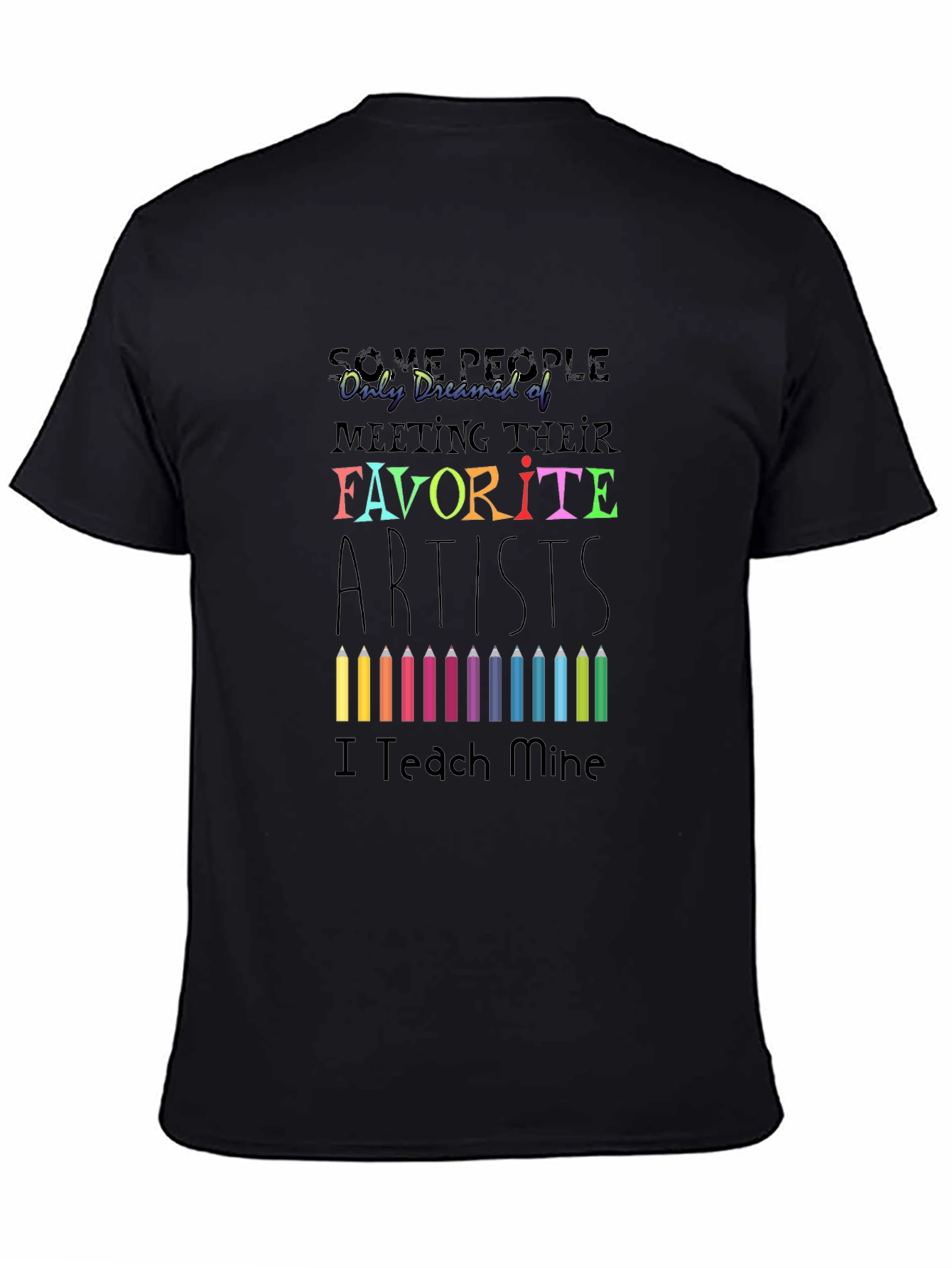Artist Teacher Black Graphic Tee