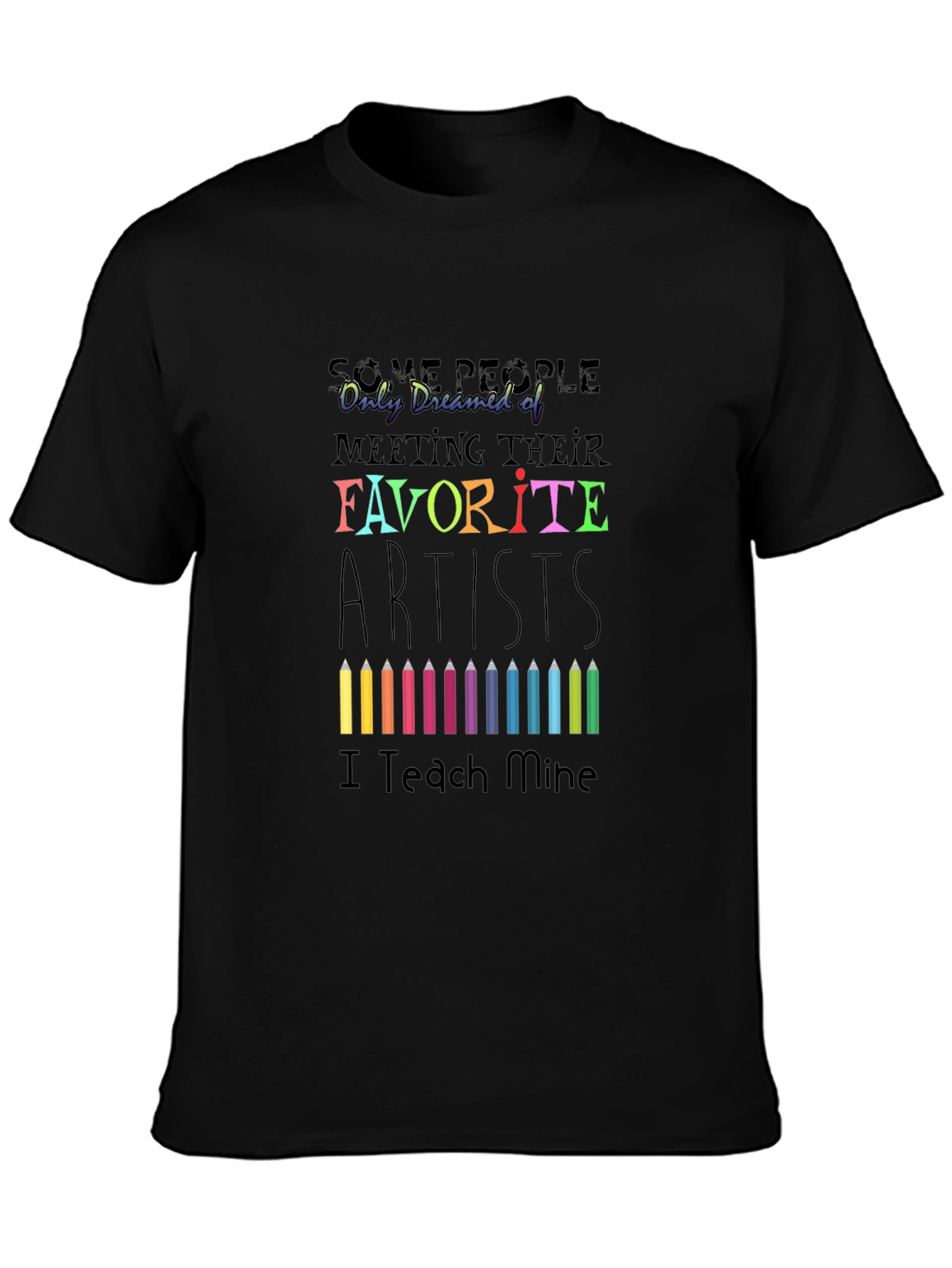 Artist Teacher Black Graphic Tee