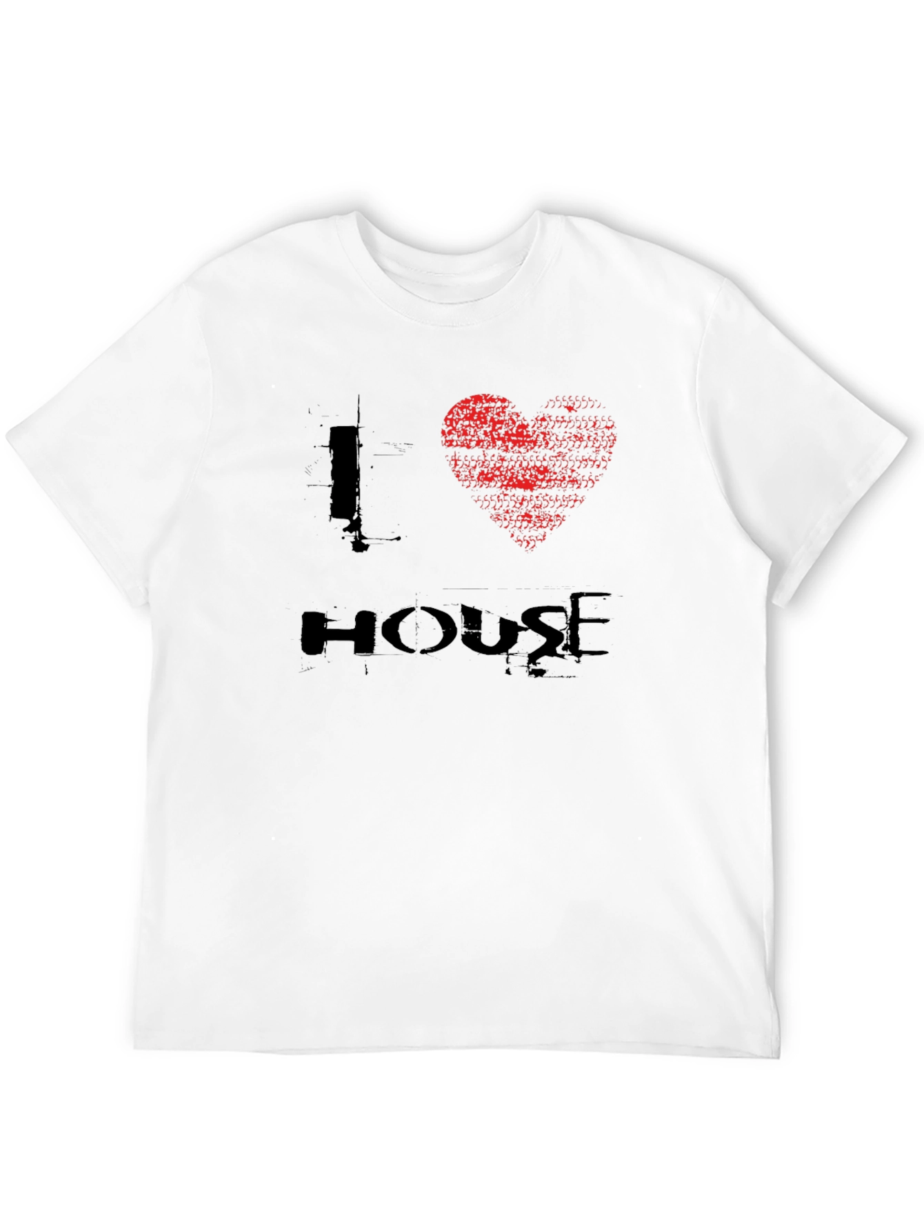 I Heart House Music Black Graphic Tee