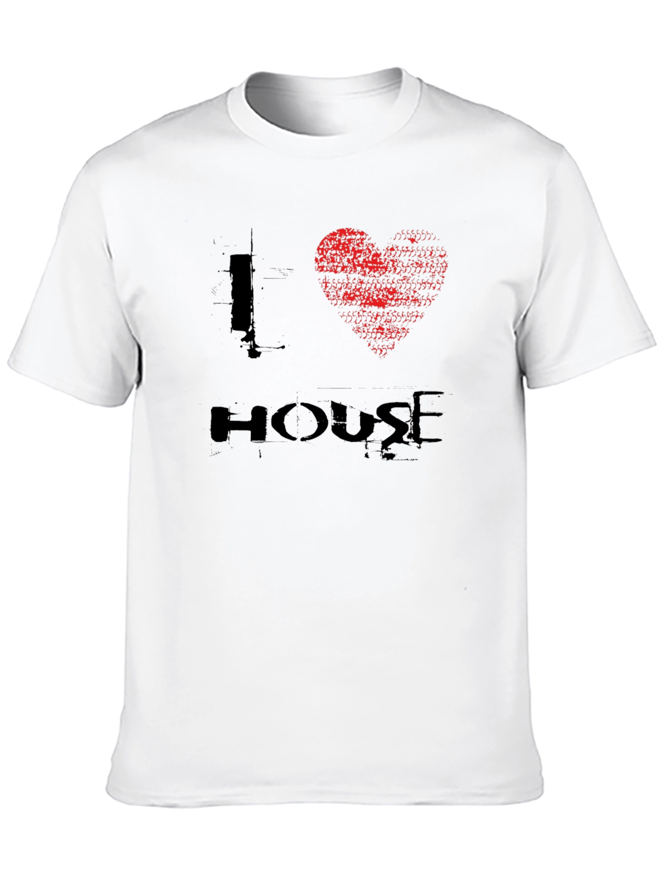 I Heart House Music Black Graphic Tee