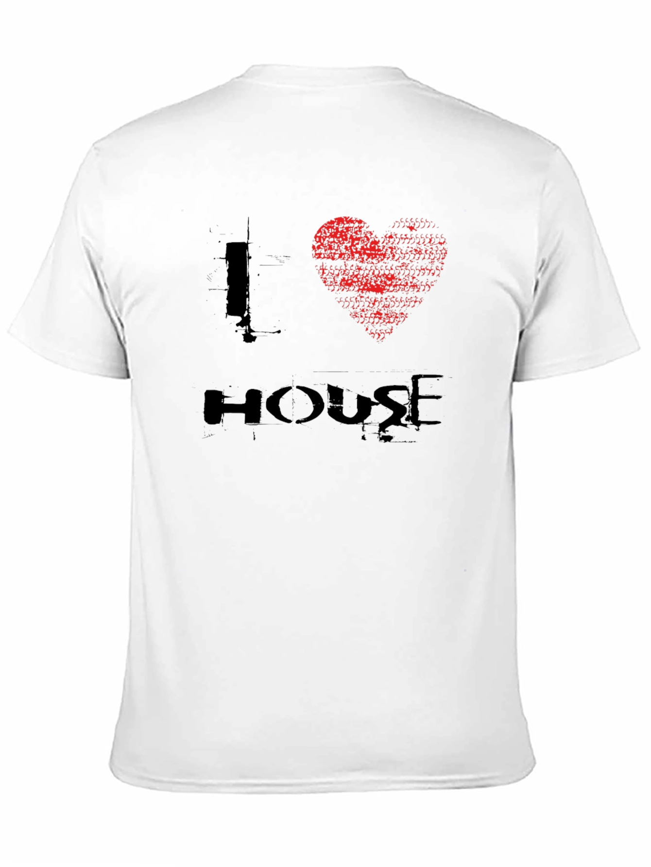 I Heart House Music Black Graphic Tee