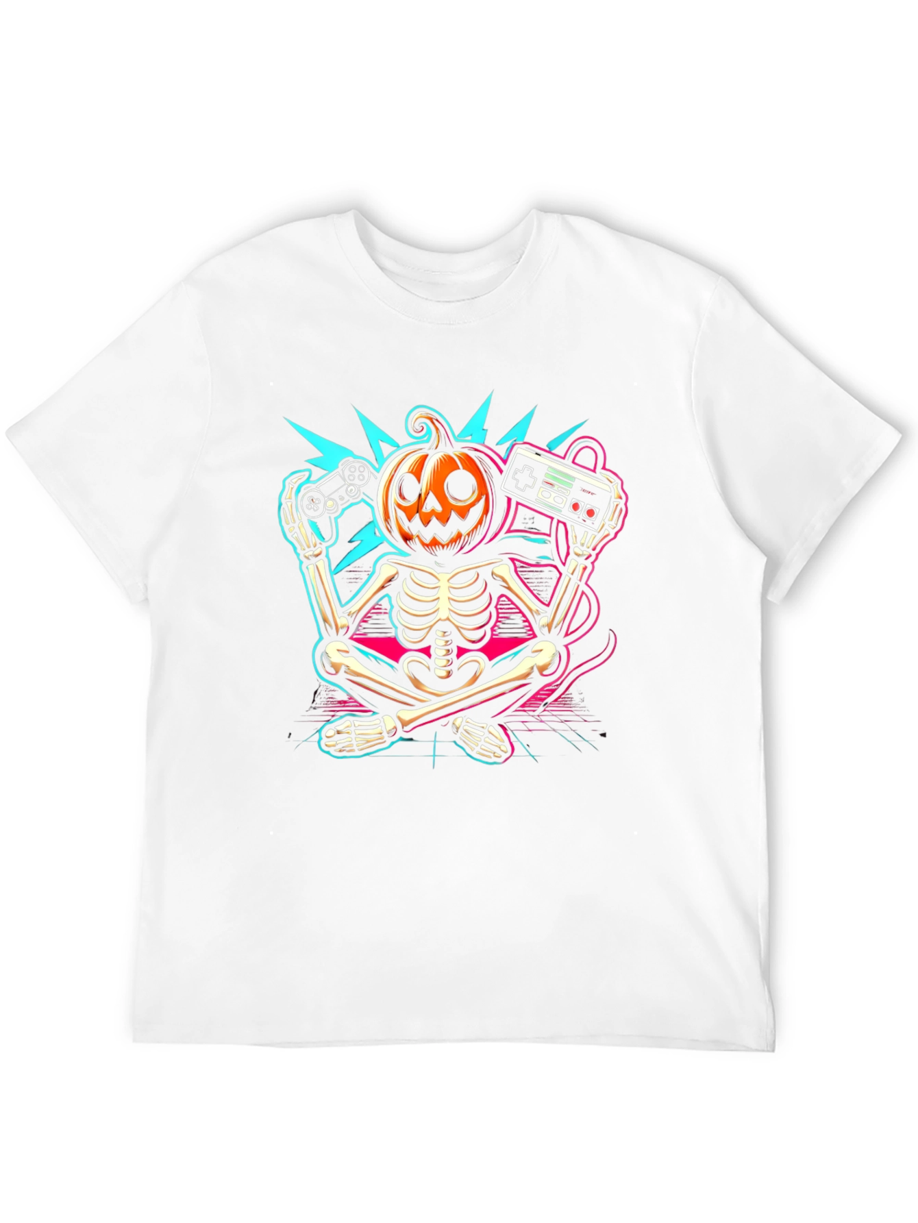 Halloween Gamer Skeleton T-Shirt